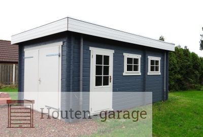 Houten-garage-3352M-Interflex-platdak