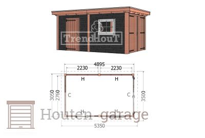 Houten-garage-siena-5350x3500x2500mm