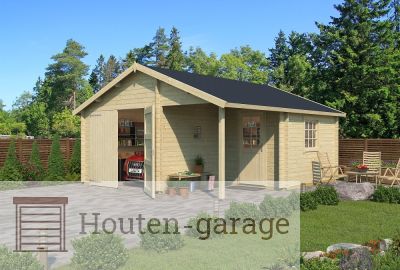Houten Garage Nevis sfeer blank-Houten-garage.nl